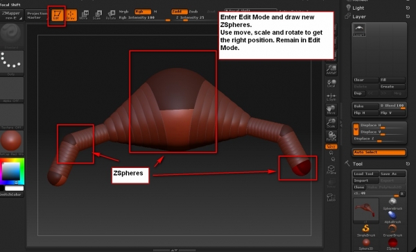 Creation of An armor for  octopus: Step 2